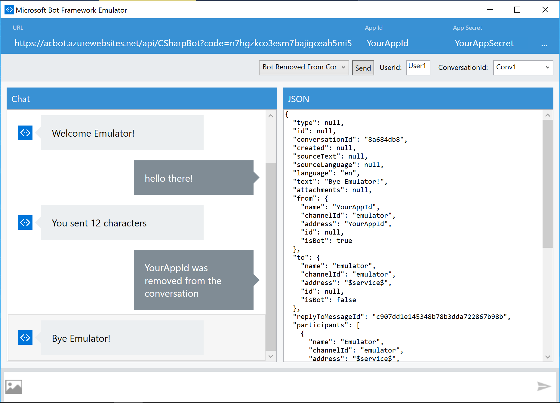 Bot Framework Emulator