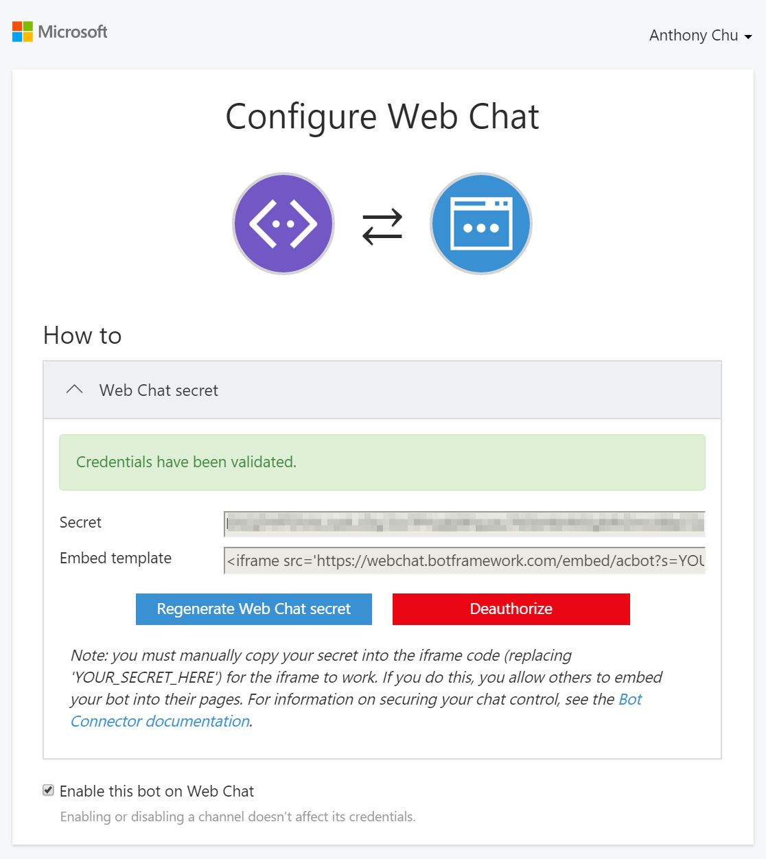 Configure Chat