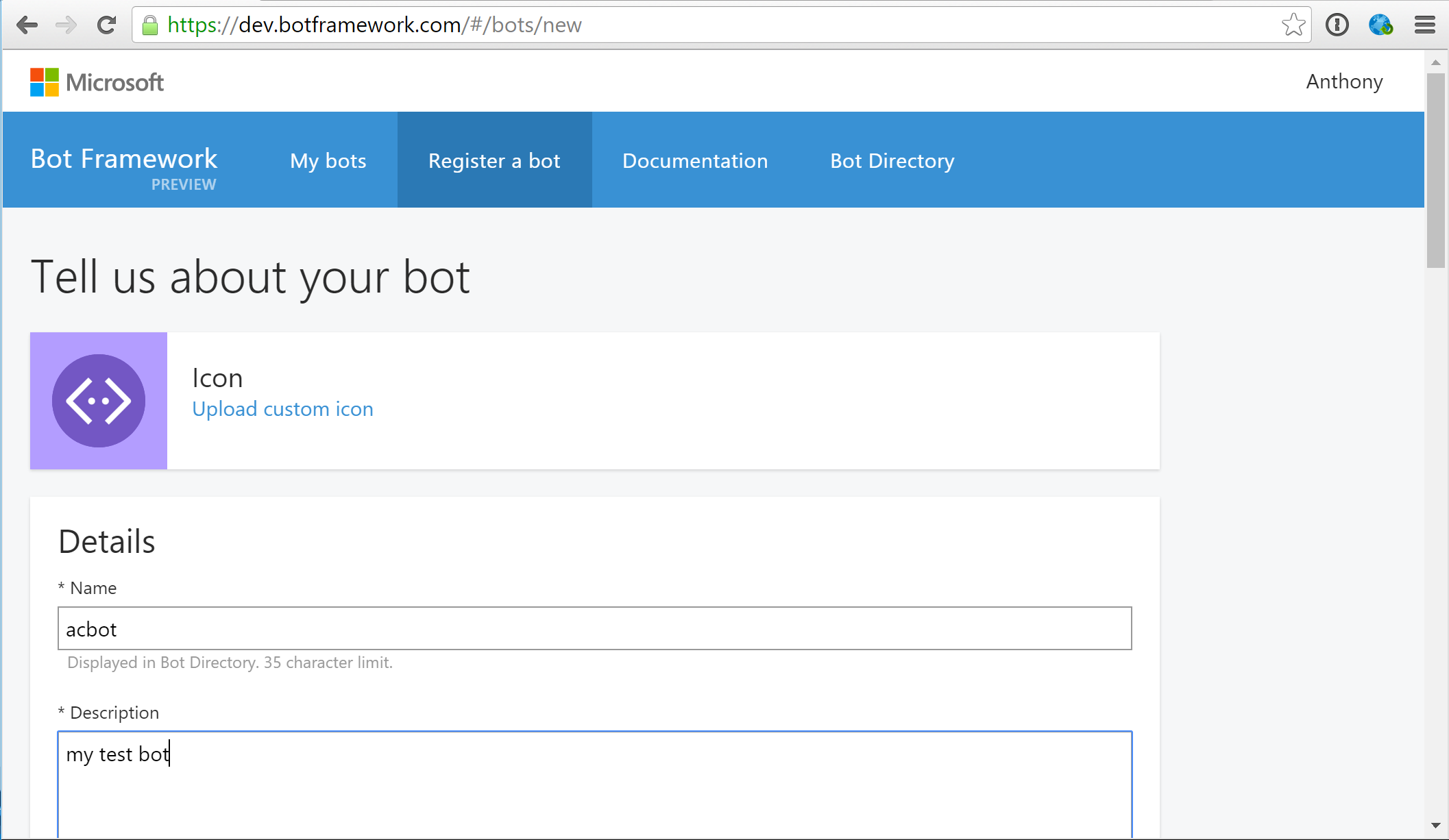 Register Bot