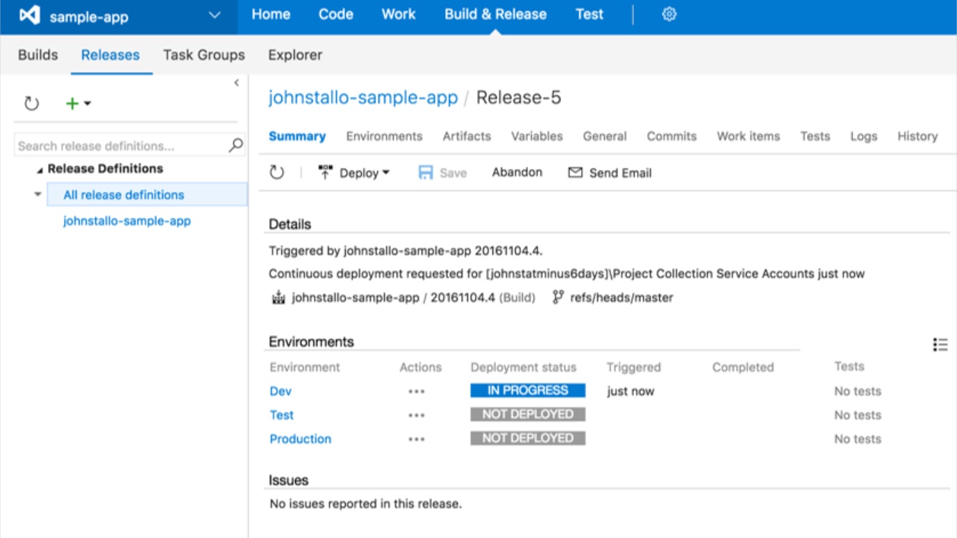 VSTS Release